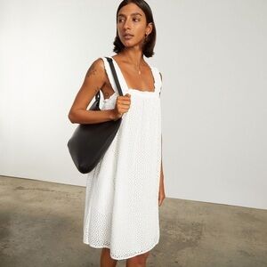 Everlane Eyelet Smocked Dress Never worn